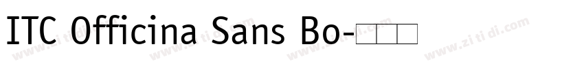 ITC Officina Sans Bo字体转换